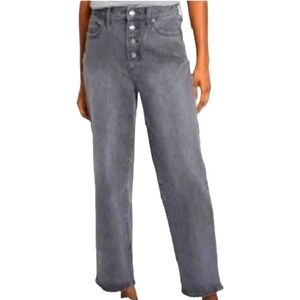 UNIVERSAL Thread Gray Vintage Straight Button Up Jeans